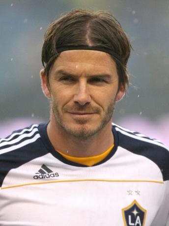 David Beckham stredné vlasy