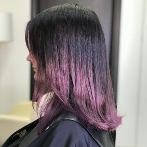 22 потрясающих фиолетовых идеи цвета волос омбре на 2021 год