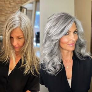 8 wunderschöne Highlights-Ideen für graues Haar
