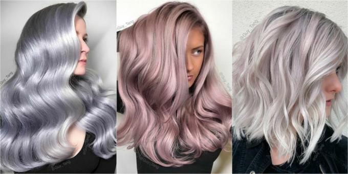 Scopri la tendenza dei colori metallici per capelli in tutte le possibili sfumature