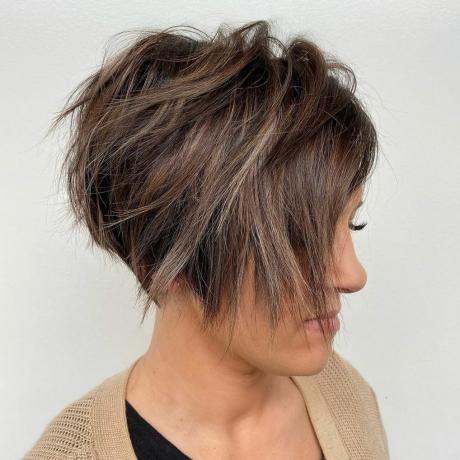 Messy Feathered Pixie Cut