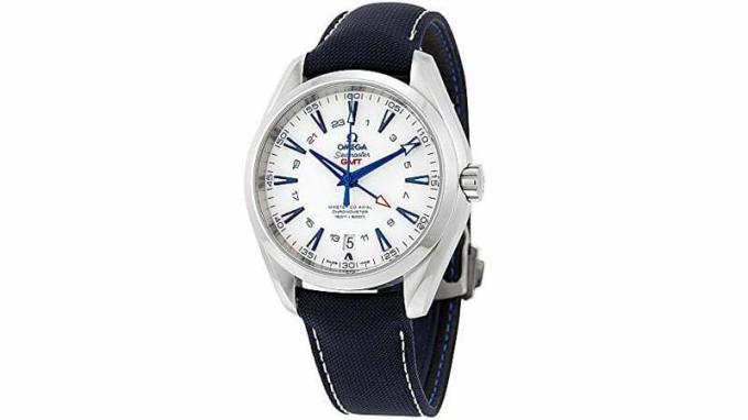 Pánské švýcarské automatické hodinky Titanium a nylon Omega 'Seamaster150'