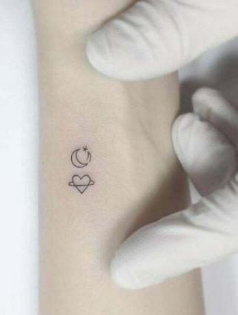Tatuagens fofas de coração