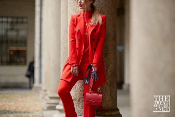 Milan Moda Haftası Aw 2018 Sokak Stili Kadın 74