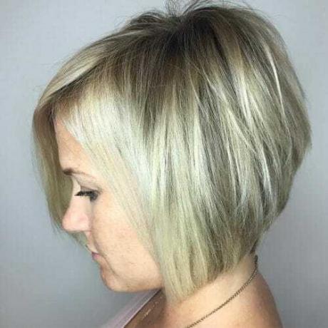 Chin-Length Stacked Bob for Fine Hair