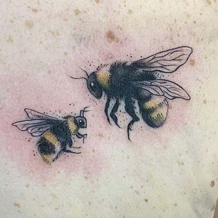 Roztomilé včelie tetovanie 2