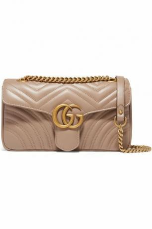 Malá prošívaná kožená taška přes rameno Gucci Gg Marmont