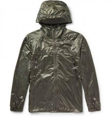 Kišna jakna s kapuljačom od pješčane školjke