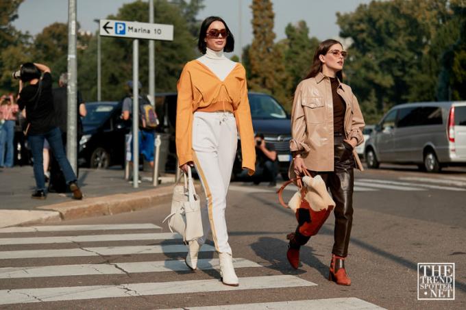 Milánsky týždeň módy, jar, leto 2019, pouličný štýl (69 zo 137)
