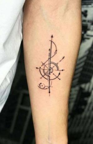 Geometrické hudobné tetovania (1)