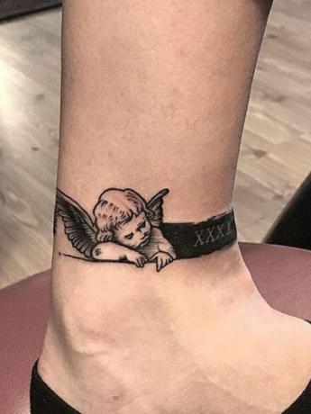 Malé anjelské tetovanie