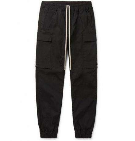 Pantalon cargo en coton stretch coupe slim