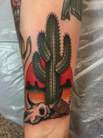 Kaktus tatuaż 