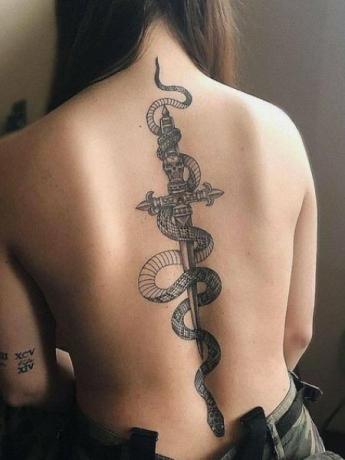 Snake Spine Tattoo