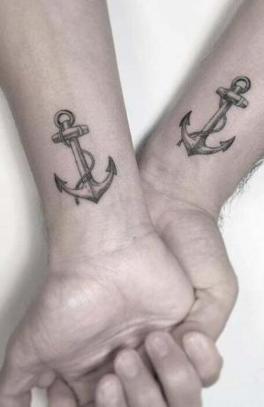 Bedste ven Anchor Tattoo1
