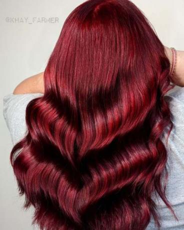 Scarlet hårfarve Inspiration