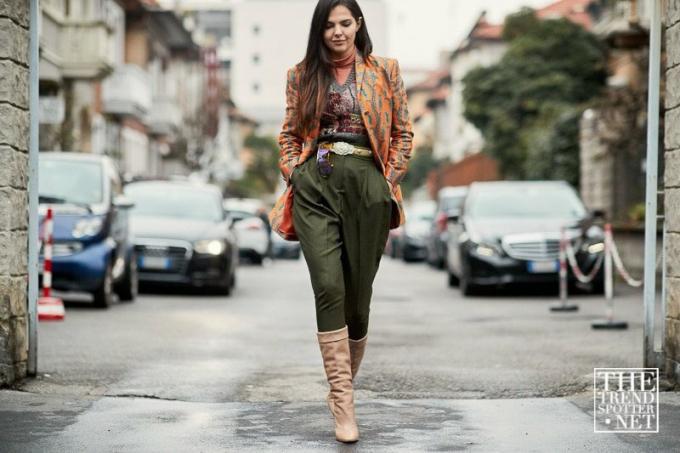Milan Moda Haftası Aw 2018 Sokak Stili Kadın 92