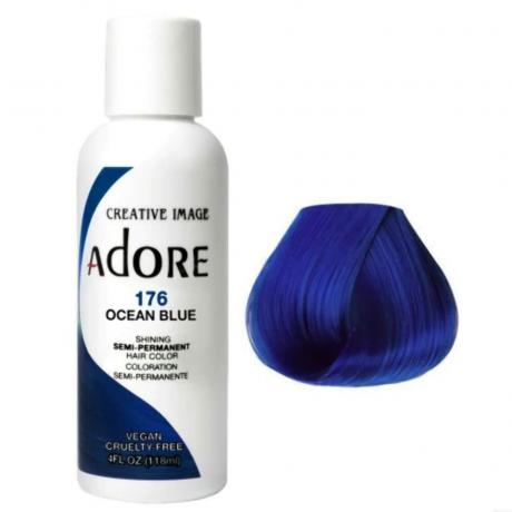Semipermanentná farba na vlasy Adore 176 Ocean Blue 4 unce