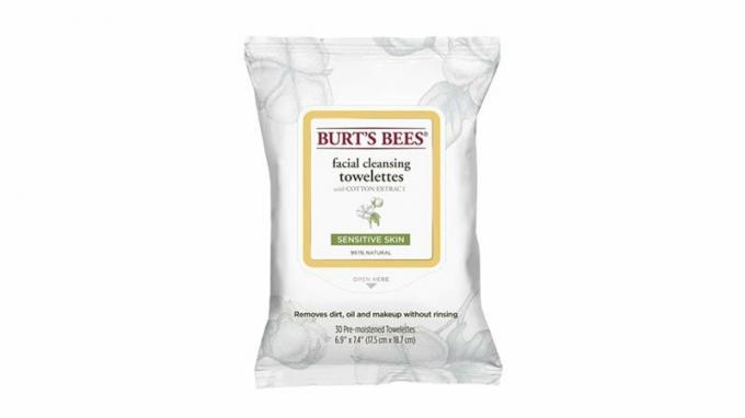 Burt's Bees Sensitive chusteczki oczyszczające do twarzy