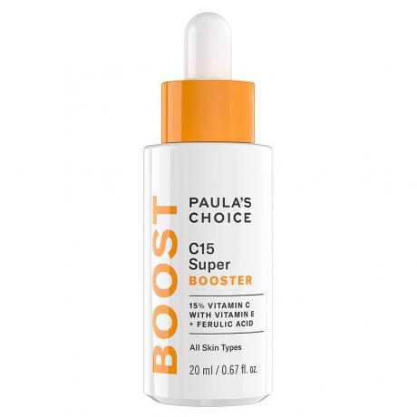 Paula's Choice Boost C15 슈퍼 부스터, 15% 비타민 C 함유 비타민 E 및 페룰산, 피부 브라이트닝 세럼