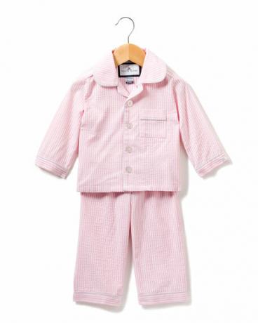 Petite pluim gestreepte seersucker pyjama set, maat 6m 1