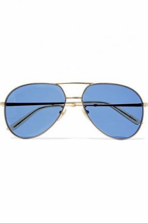 Zlaté tónované slnečné okuliare Gucci Aviator