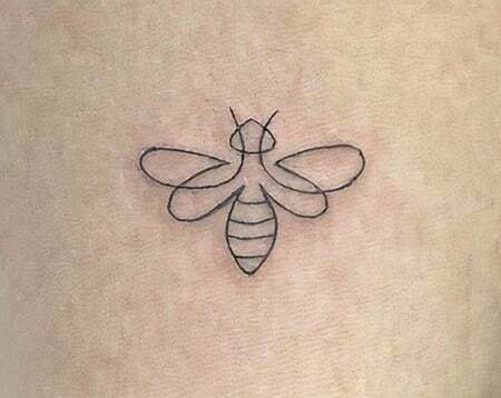 Tetovanie včelích čiar 2