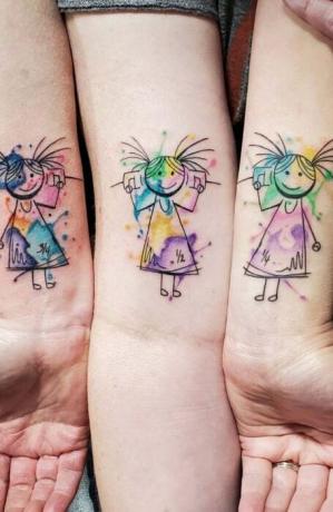 Уникални татуировки на сестри (1)