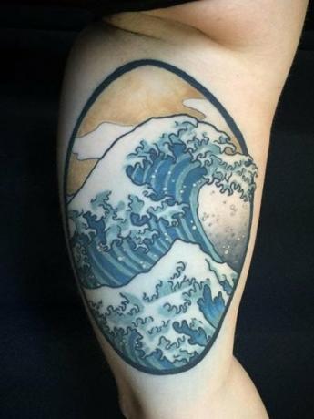 Japonské vlnové tetovanie