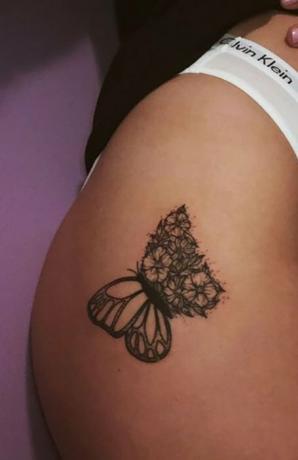 Pillangó tetoválás