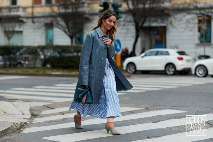 Седмица на модата в Милано Aw 2018 Street Style жени 28