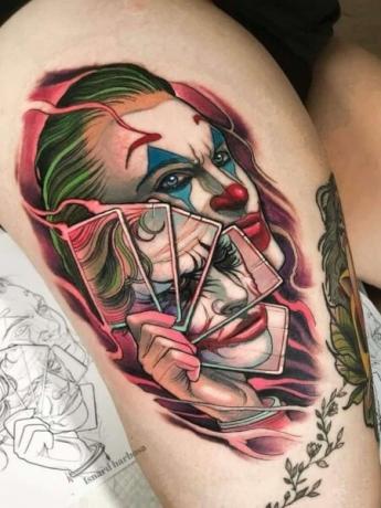 Joker Leg Tattoo2