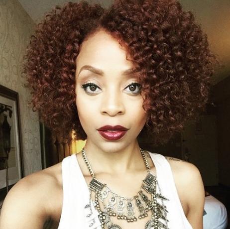warna rambut coklat untuk wanita Afrika-Amerika