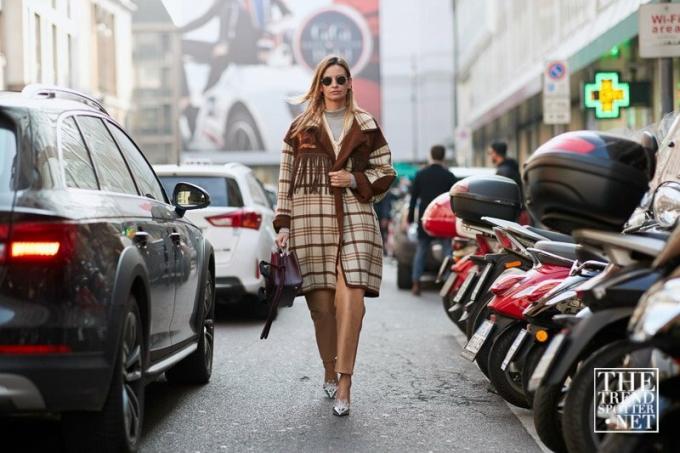 Milan Moda Haftası Aw 2018 Sokak Stili Kadınları 6