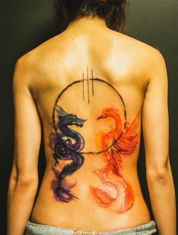 Τατουάζ Dragon And Phoenix