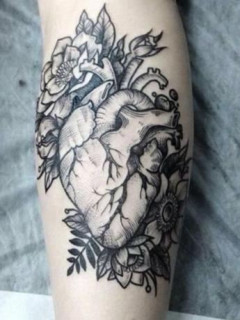 Anatomické tetovanie srdca 