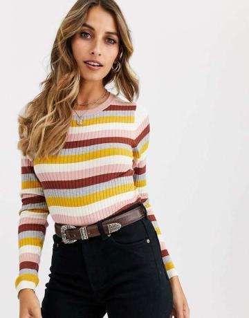 Vero Moda Mixed Stripe Knitted Jumper