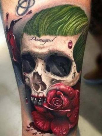 Tetovanie lebky Joker