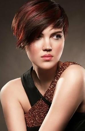 Pixie Cut With Highlights