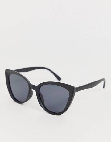 Aj Morgan – Schwarze Oversized-Sonnenbrille mit Katzenaugen
