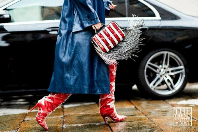 Milan Moda Haftası Aw 2018 Sokak Stili Kadın 76