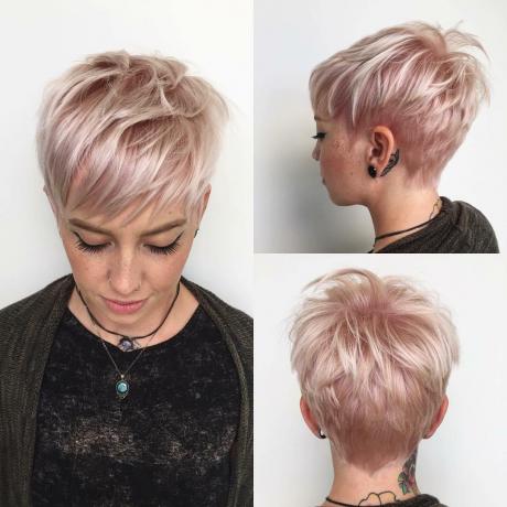Tapered Pastel Pink Pixie 