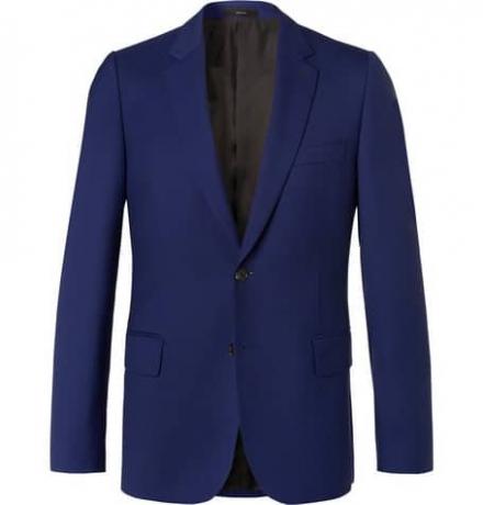 Синя куртка з саржевого саржевого шорти Soho Travel Slim Fit