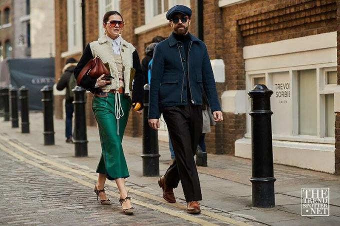 Londyński Tydzień Mody AW 2018 Street Style