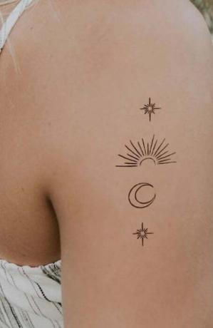 Patchworkové tetovanie Moon (1)