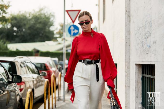 Milánsky týždeň módy, jar, leto 2019, pouličný štýl (119 zo 137)