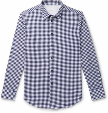Gingham Cotton And Cashmere Blend Flannel Πουκάμισο