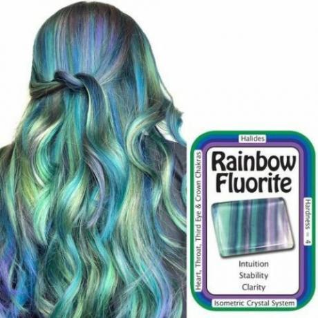 Rainbow Fluorite Hair