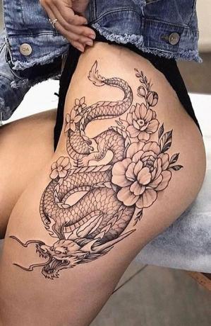 Sárkány tetoválás