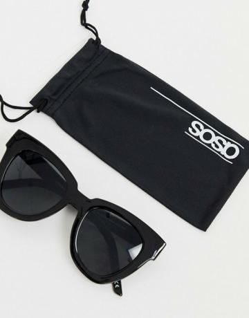 Asos Design Chunky Flare Cat Eye saulesbrilles